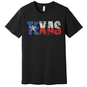 Texas Texas State Flag Distressed Premium T-Shirt