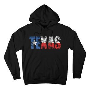 Texas Texas State Flag Distressed Tall Hoodie