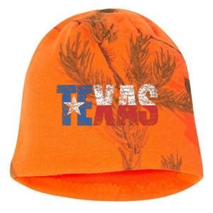 Texas Texas State Flag Distressed Kati - Camo Knit Beanie