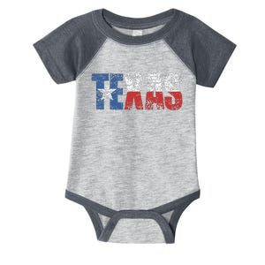 Texas Texas State Flag Distressed Infant Baby Jersey Bodysuit