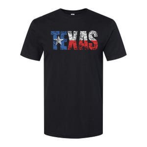 Texas Texas State Flag Distressed Softstyle CVC T-Shirt