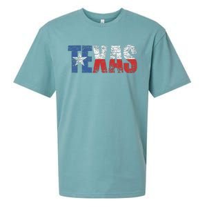 Texas Texas State Flag Distressed Sueded Cloud Jersey T-Shirt