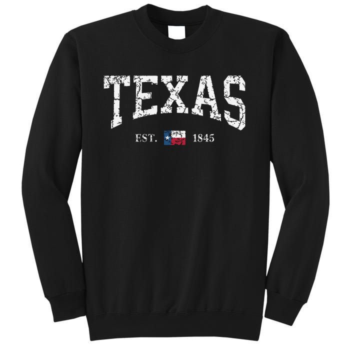 Texas Texas State Flag Distressed Sweatshirt