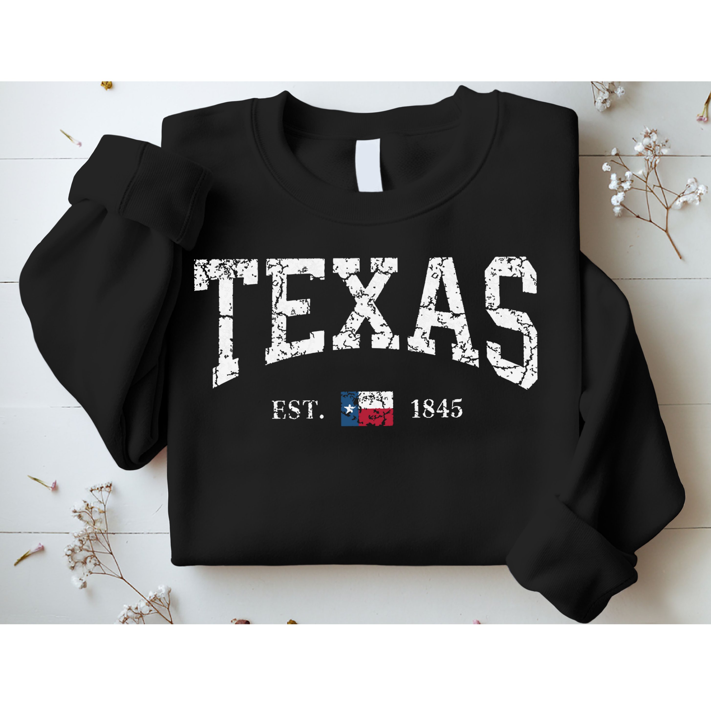 Texas Texas State Flag Distressed Sweatshirt