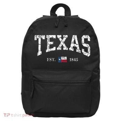 Texas Texas State Flag Distressed 16 in Basic Backpack