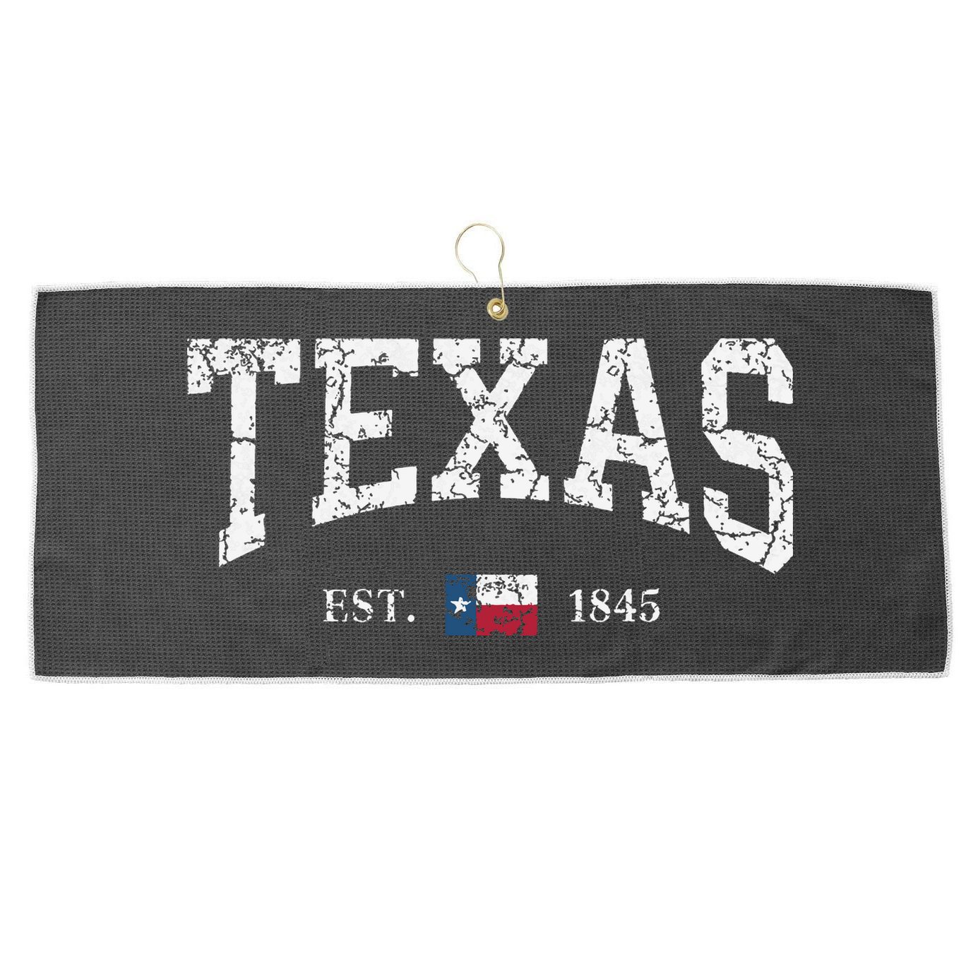 Texas Texas State Flag Distressed Large Microfiber Waffle Golf Towel