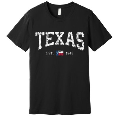 Texas Texas State Flag Distressed Premium T-Shirt