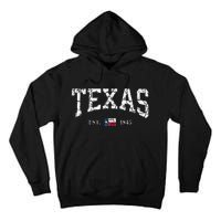 Texas Texas State Flag Distressed Tall Hoodie