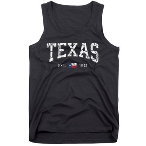 Texas Texas State Flag Distressed Tank Top