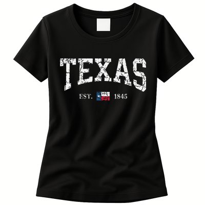 Texas Texas State Flag Distressed Womens T-Shirt