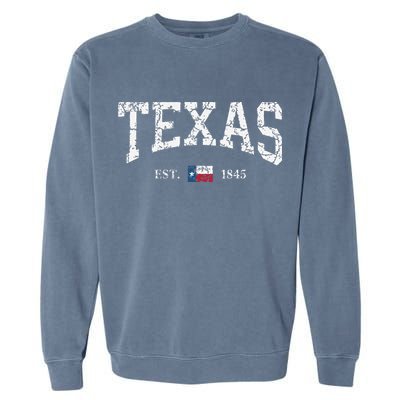Texas Texas State Flag Distressed Garment-Dyed Sweatshirt
