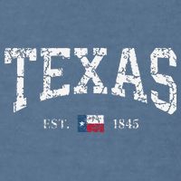 Texas Texas State Flag Distressed Garment-Dyed Sweatshirt