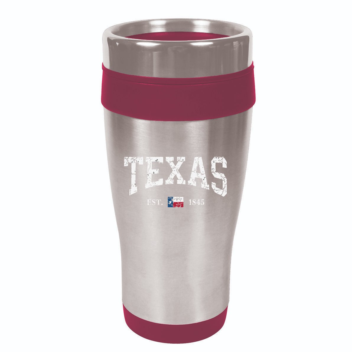 Texas Texas State Flag Distressed 16oz Travel Tumbler