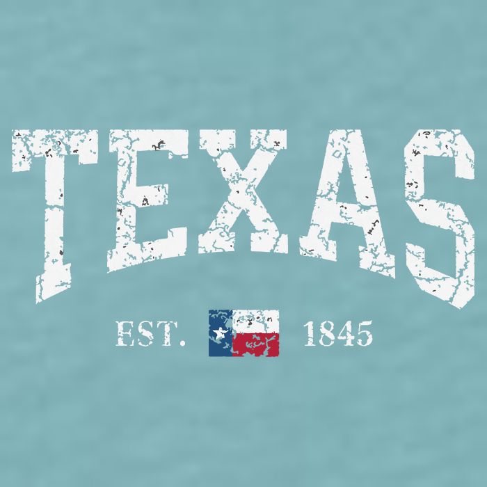 Texas Texas State Flag Distressed Sueded Cloud Jersey T-Shirt