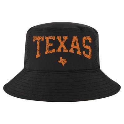 Texas Texas State Map Distressed Cool Comfort Performance Bucket Hat