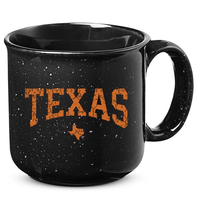 Texas Texas State Map Distressed 15oz Campfire Ceramic Mug