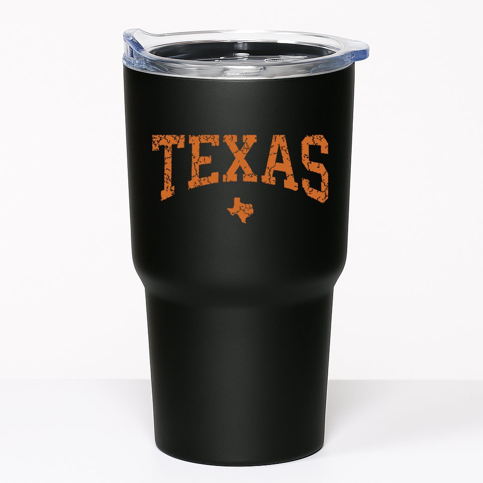 Texas Texas State Map Distressed Tumbler