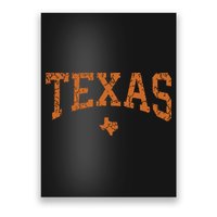 Texas Texas State Map Distressed Poster