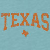 Texas Texas State Map Distressed Sueded Cloud Jersey T-Shirt