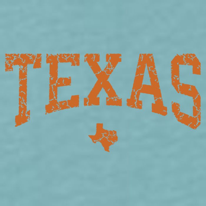 Texas Texas State Map Distressed Sueded Cloud Jersey T-Shirt