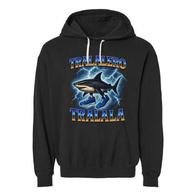 Tralalero Tralala Shark Music Meme Bootle Garment-Dyed Fleece Hoodie