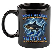 Tralalero Tralala Shark Music Meme Bootle 11oz C Handle Ceramic Mug