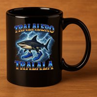 Tralalero Tralala Shark Music Meme Bootle 11oz C Handle Ceramic Mug