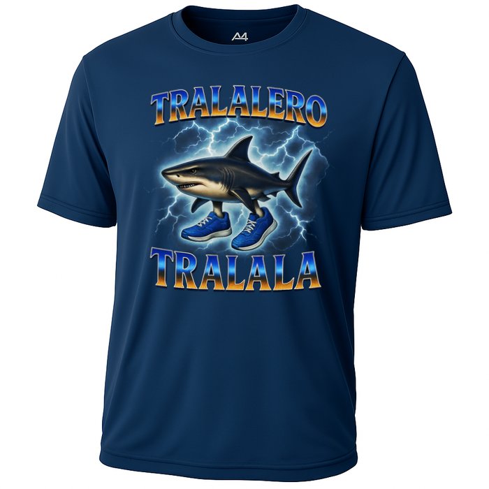 Tralalero Tralala Shark Music Meme Bootle Cooling Performance Crew T-Shirt