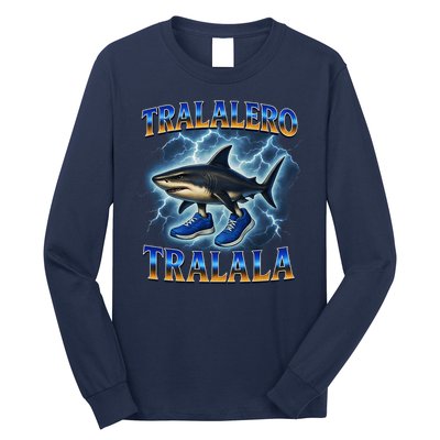 Tralalero Tralala Shark Music Meme Bootle Long Sleeve Shirt