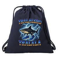 Tralalero Tralala Shark Music Meme Bootle Drawstring Bag