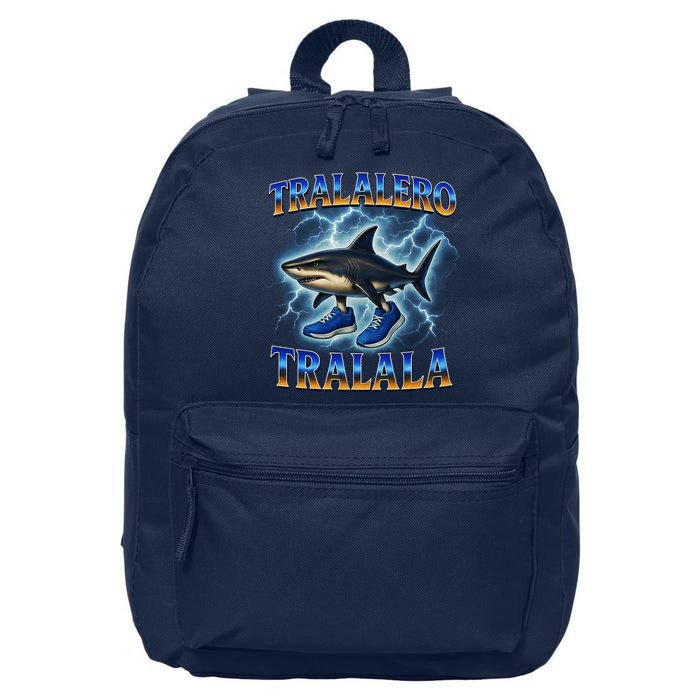 Tralalero Tralala Shark Music Meme Bootle 16 in Basic Backpack