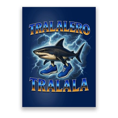 Tralalero Tralala Shark Music Meme Bootle Poster