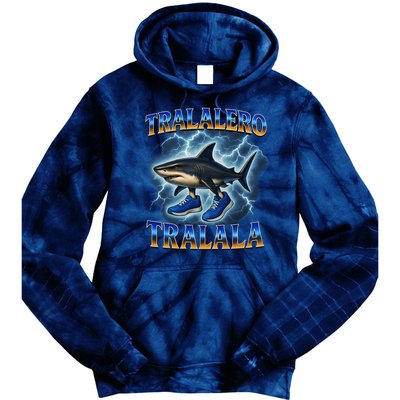 Tralalero Tralala Shark Music Meme Bootle Tie Dye Hoodie