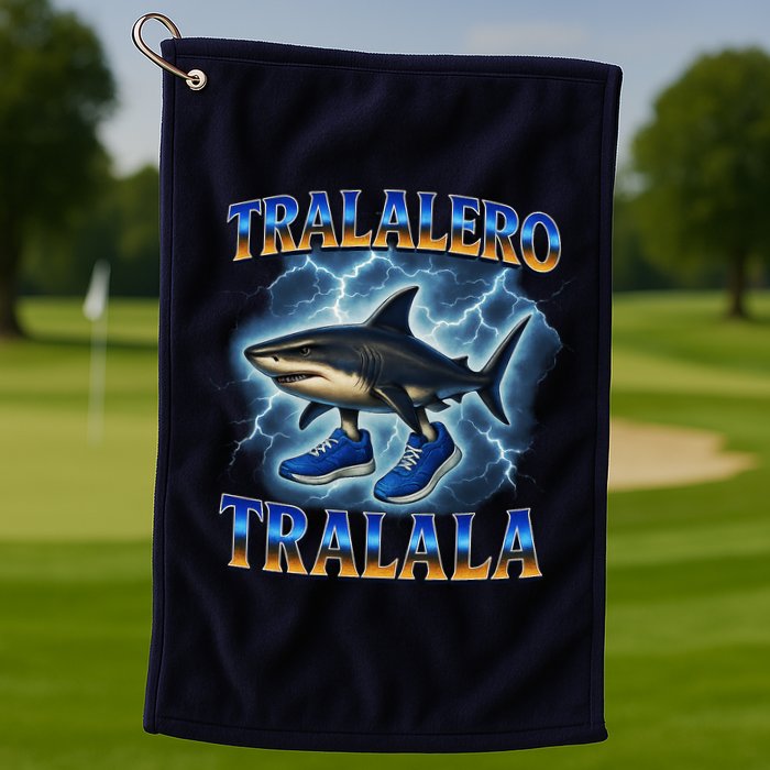 Tralalero Tralala Shark Music Meme Bootle Golf Towel