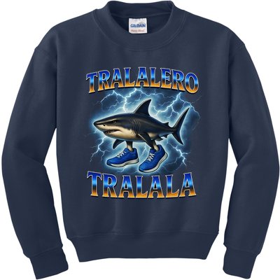 Tralalero Tralala Shark Music Meme Bootle Kids Sweatshirt