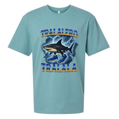 Tralalero Tralala Shark Music Meme Bootle Sueded Cloud Jersey T-Shirt