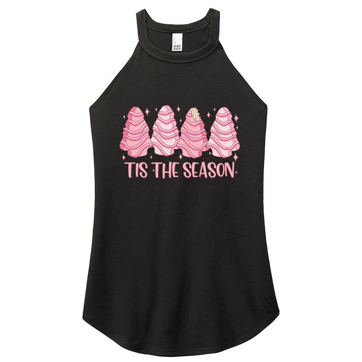 Tis The Season Christmas Cookie Holiday Women's Perfect Tri Rocker Tank
