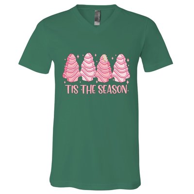 Tis The Season Christmas Cookie Holiday V-Neck T-Shirt