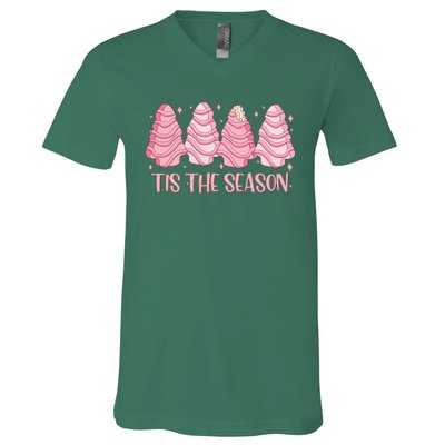 Tis The Season Christmas Cookie Holiday V-Neck T-Shirt