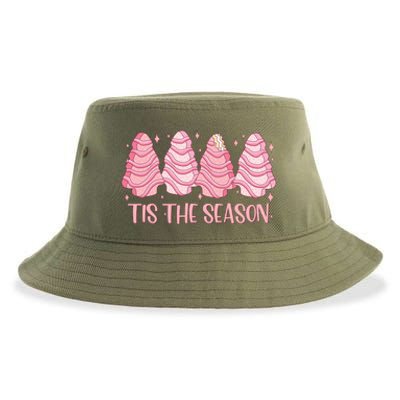 Tis The Season Christmas Cookie Holiday Sustainable Bucket Hat