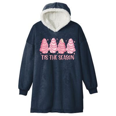 Tis The Season Christmas Cookie Holiday Hooded Wearable Blanket