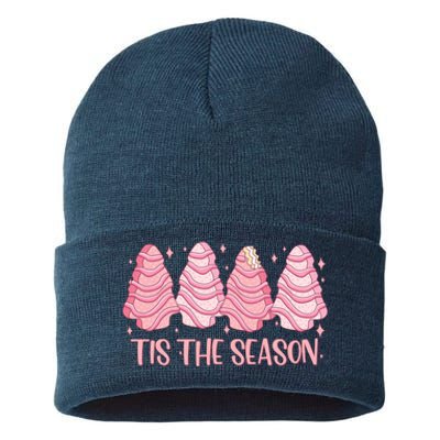 Tis The Season Christmas Cookie Holiday Sustainable Knit Beanie