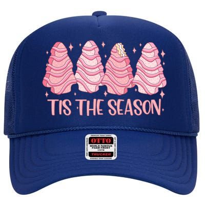 Tis The Season Christmas Cookie Holiday High Crown Mesh Back Trucker Hat