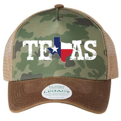 Texas Texas Shaped Flag Grunge Distressed Texas Legacy Tie Dye Trucker Hat