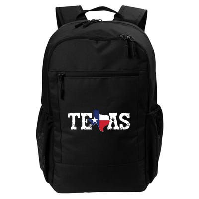 Texas Texas Shaped Flag Grunge Distressed Texas Backpack