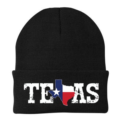 Texas Texas Shaped Flag Grunge Distressed Texas Beanie