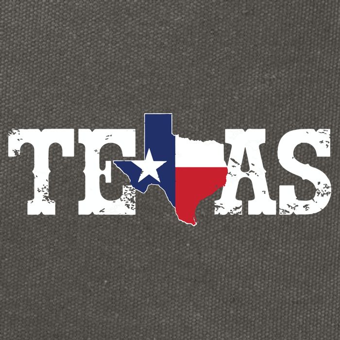 Texas Texas Shaped Flag Grunge Distressed Texas Cotton Canvas Backpack