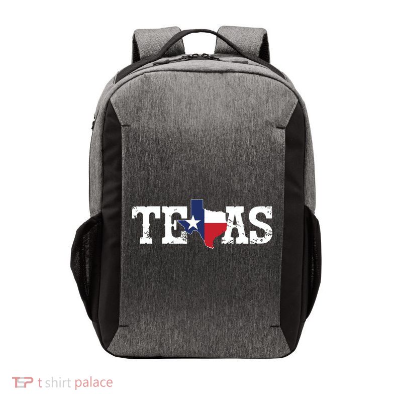 Texas Texas Shaped Flag Grunge Distressed Texas Vector Backpack
