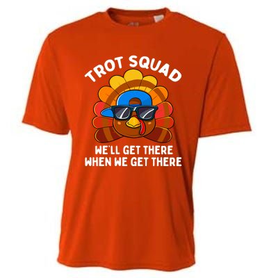 Turkey Trot Squad Funny Thanksgiving Running Costume Gift Cooling Performance Crew T-Shirt