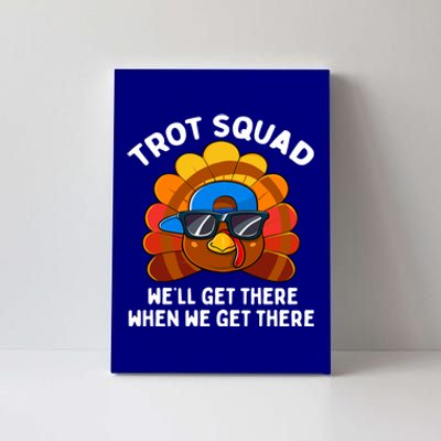 Turkey Trot Squad Funny Thanksgiving Running Costume Gift Canvas